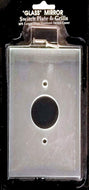 Sy Derin Switch Plate Glass Mirror Single Large Telephone 1-3/8